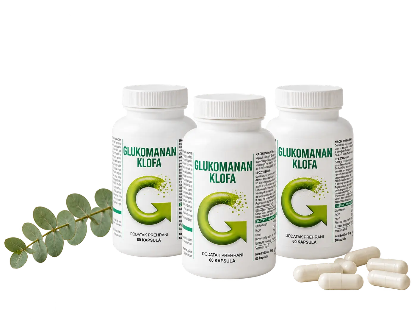 Glukomanan KLOFA – 60 kapsula (3-pack)