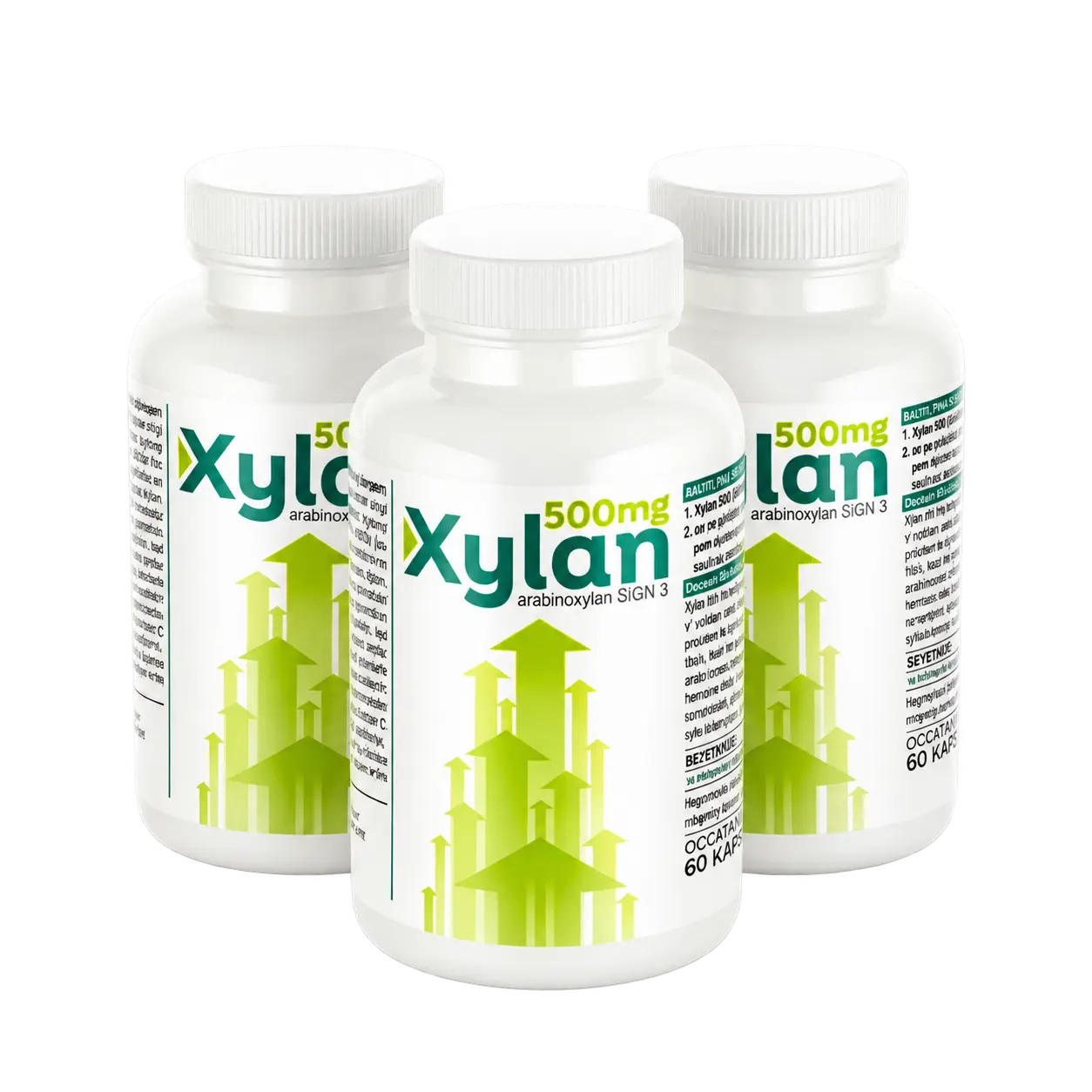 Xylan MGN-3 Arabinoxylan 500mg (3 pack combo)